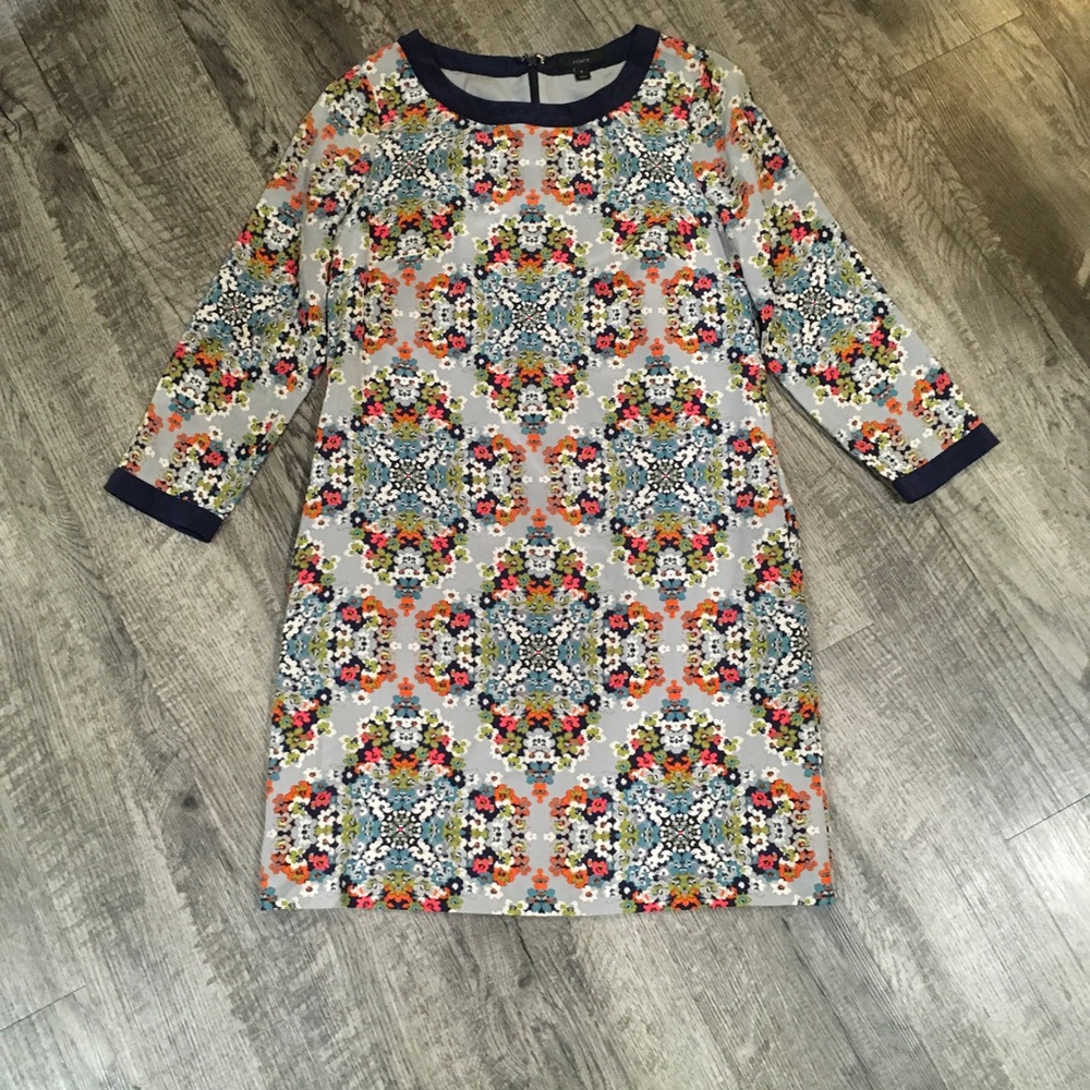 Great quality multi colored A Line J. Crew dress